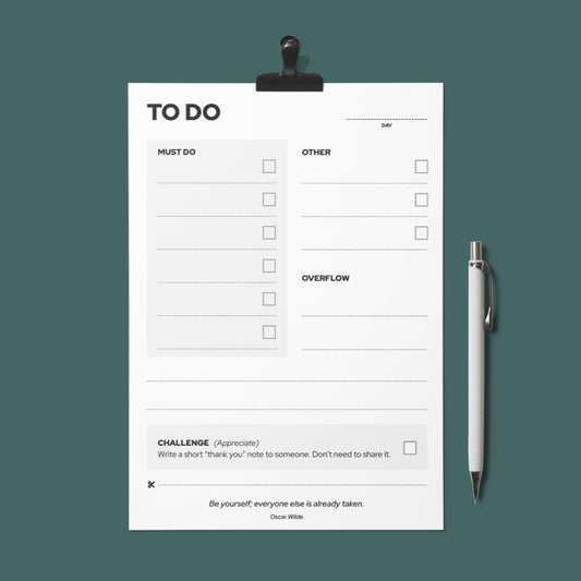 30-Day To-Do List Template