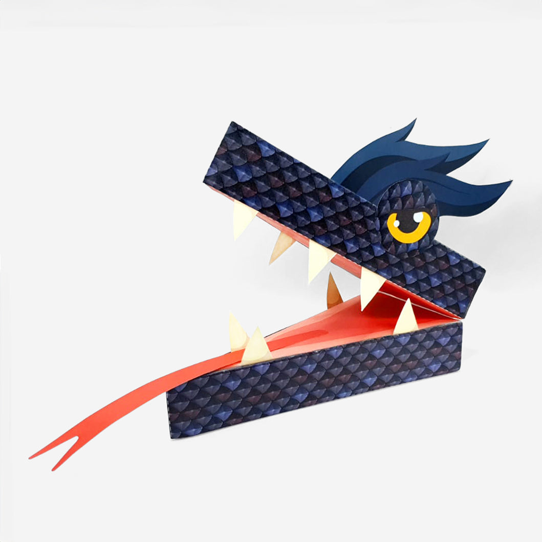 Printable Night Dragon Puppet - Shadow Storm – Ozomoo Printables