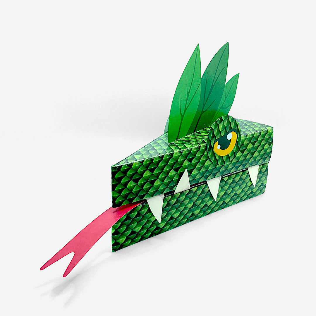Printable Forest Dragon Puppet - Jungle Blaze