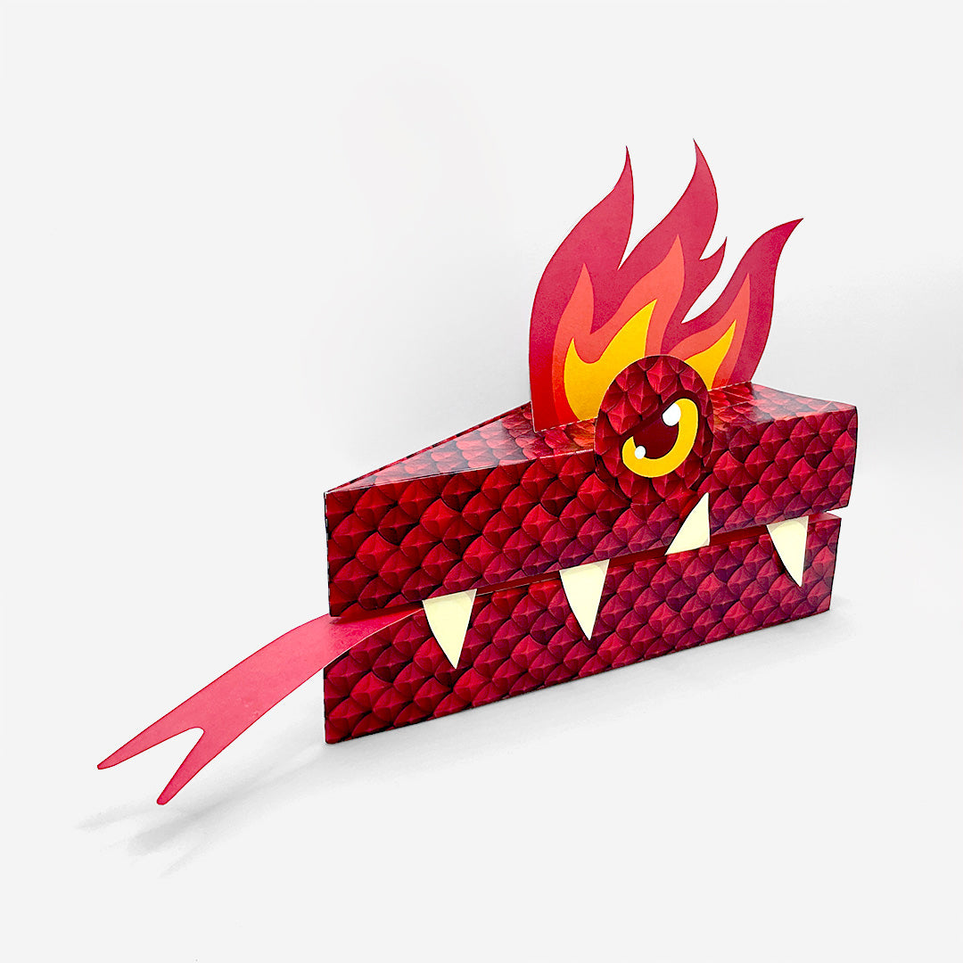 Printable Fire Dragon Puppet - Cinder Claw