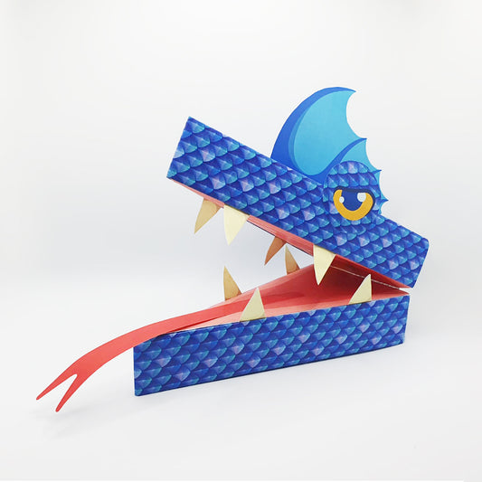 Printable Water Dragon Puppet - Torrent Claw